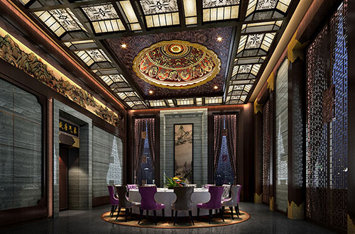 科尔沁右翼中低调奢华的新中式酒店设计效果图